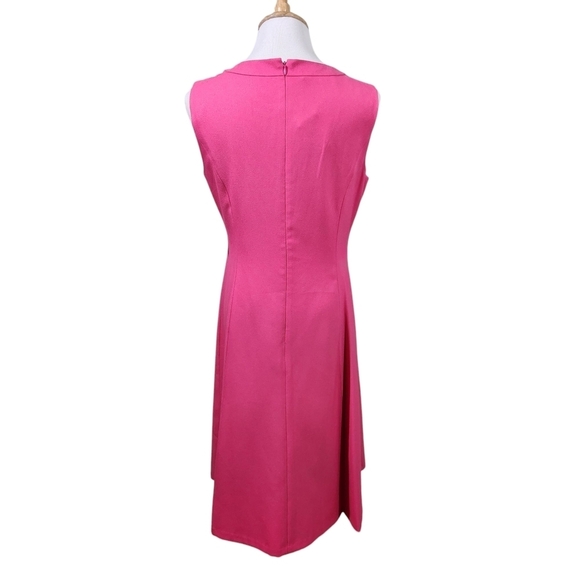 NWT Kasper 'Camellia' Elegant Pink Sleeveless Dress - Picture 4 of 10